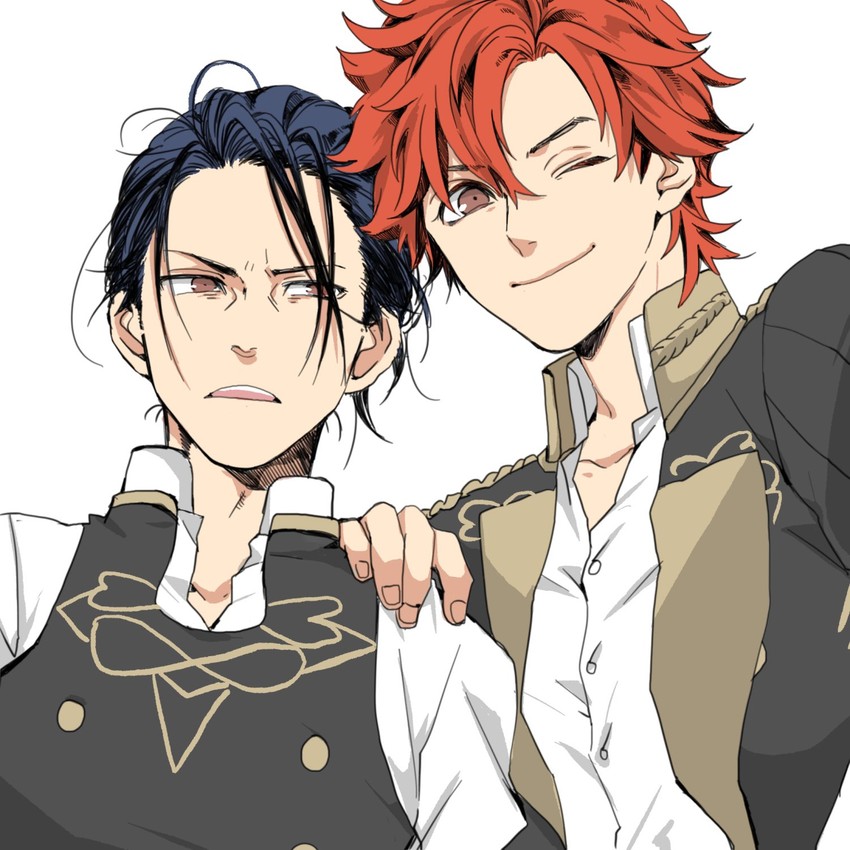 sylvain jose gautier and felix hugo fraldarius (fire emblem and 1 more) drawn by ashinamaturi