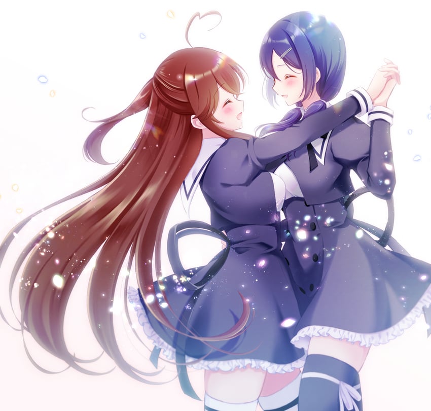 takasuga tsukushi and watanabe akane (assault lily) drawn by mizuha_(dreamchild_0504)