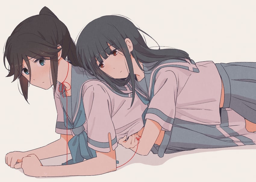 yoroizuka mizore and kasaki nozomi (hibike! euphonium and 1 more) drawn by sawara65