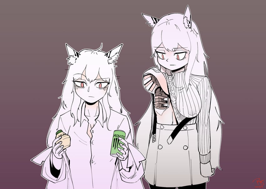 persicaria and persica (girls' frontline and 1 more) drawn by radish_p
