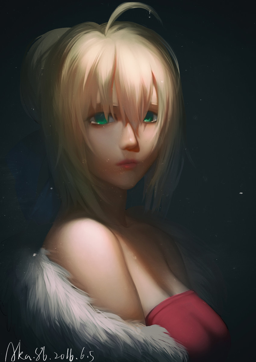 artoria pendragon and saber (fate and 1 more) drawn by baliu