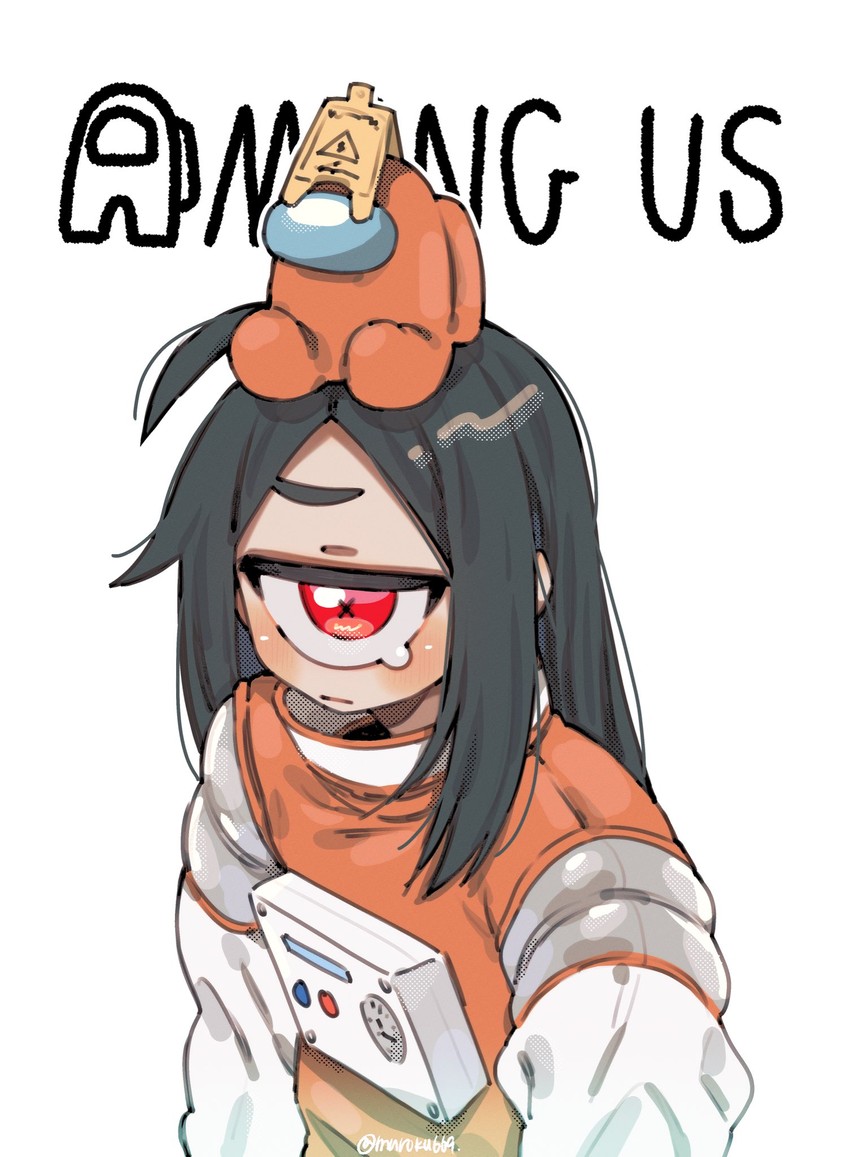 crewmate, muku-chan, and orange (original and 1 more) drawn by muroku_(aimichiyo0526)