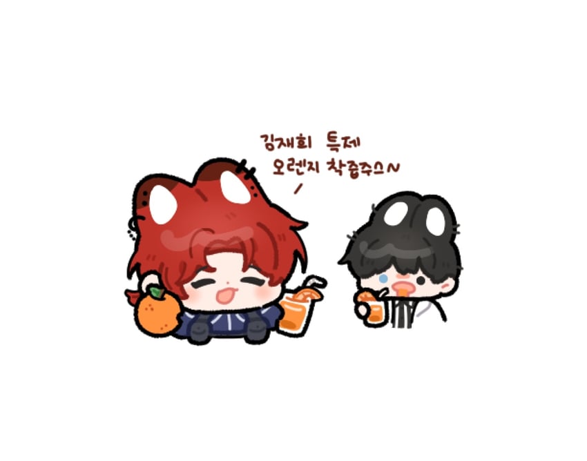 park moo-hyun and kim jaehee (eoduun badaui deungbul-i doeeo) drawn by bbing_zzi