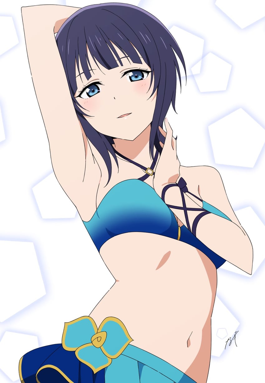 asaka karin (love live! and 1 more) drawn by nagi_mkrnpn
