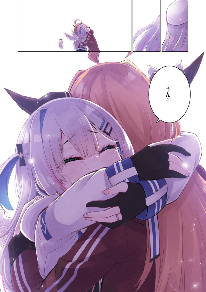 amane kanata and kiryu coco (hololive) drawn by hikawa_shou