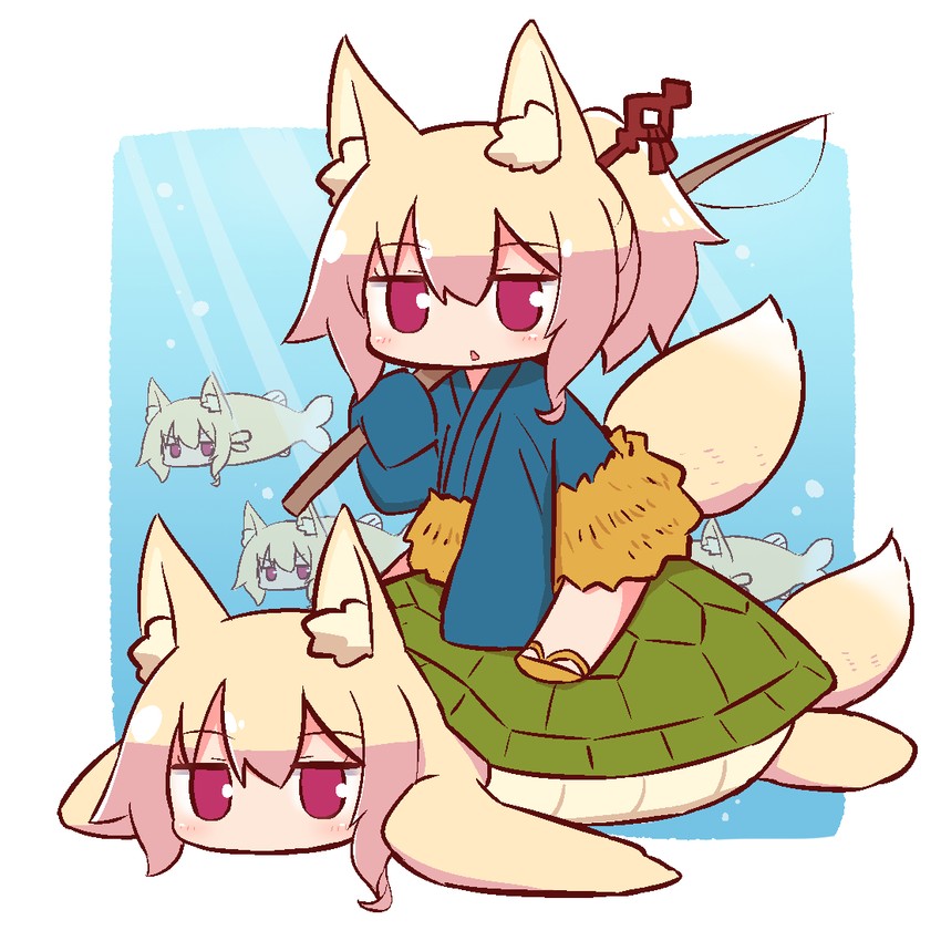 kemomimi-chan and urashima tarou (original and 1 more) drawn by naga_u