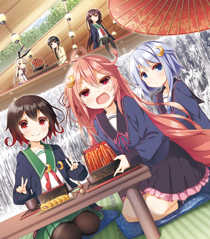 shimakaze, kitakami, uzuki, mutsuki, kisaragi, and 4 more (kantai collection) drawn by yume_no_owari