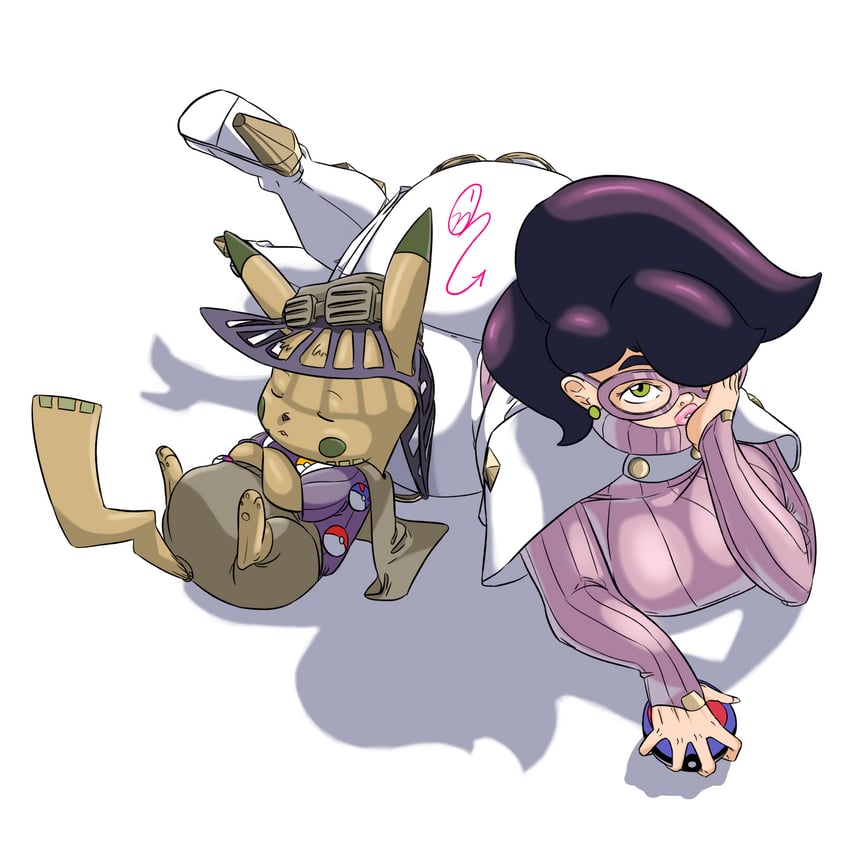 gyro zeppeli and wicke (pokemon and 3 more) drawn by ojisan_mopy