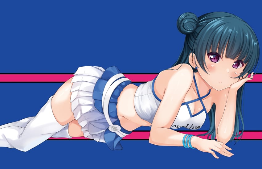 tsushima yoshiko (love live! and 1 more) drawn by hino_minato_(spec.c)