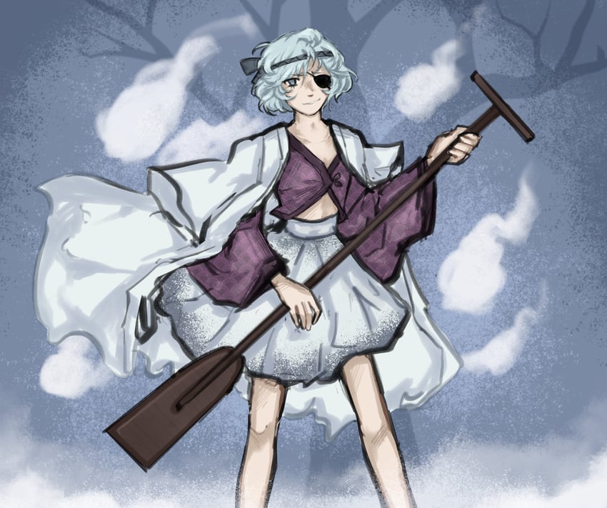 fujiwara no iyozane (len'en) drawn by aculka-the-shark