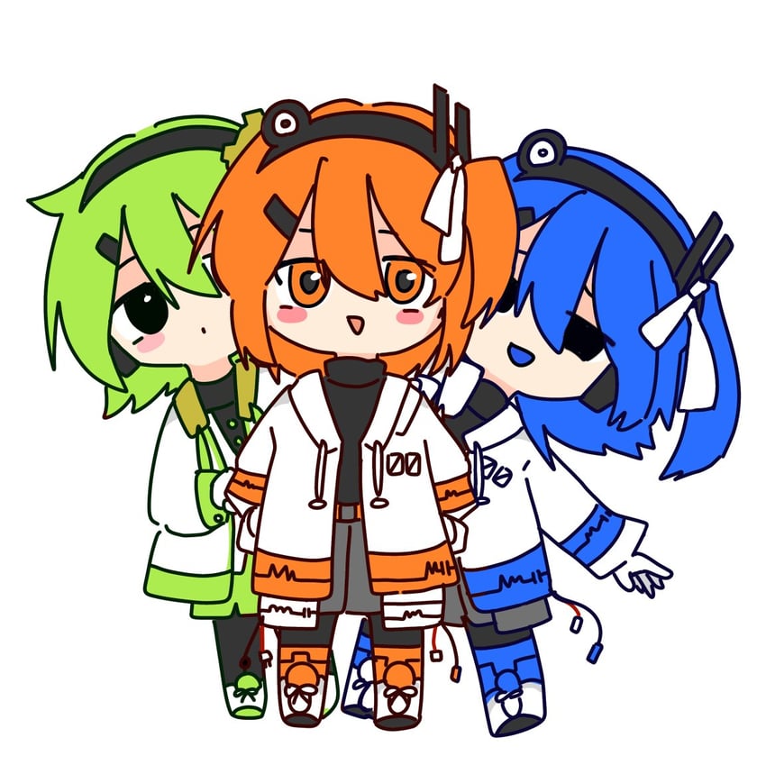 adachi rei and chaun meguri (original and 2 more) drawn by rock_(6rocksky9)