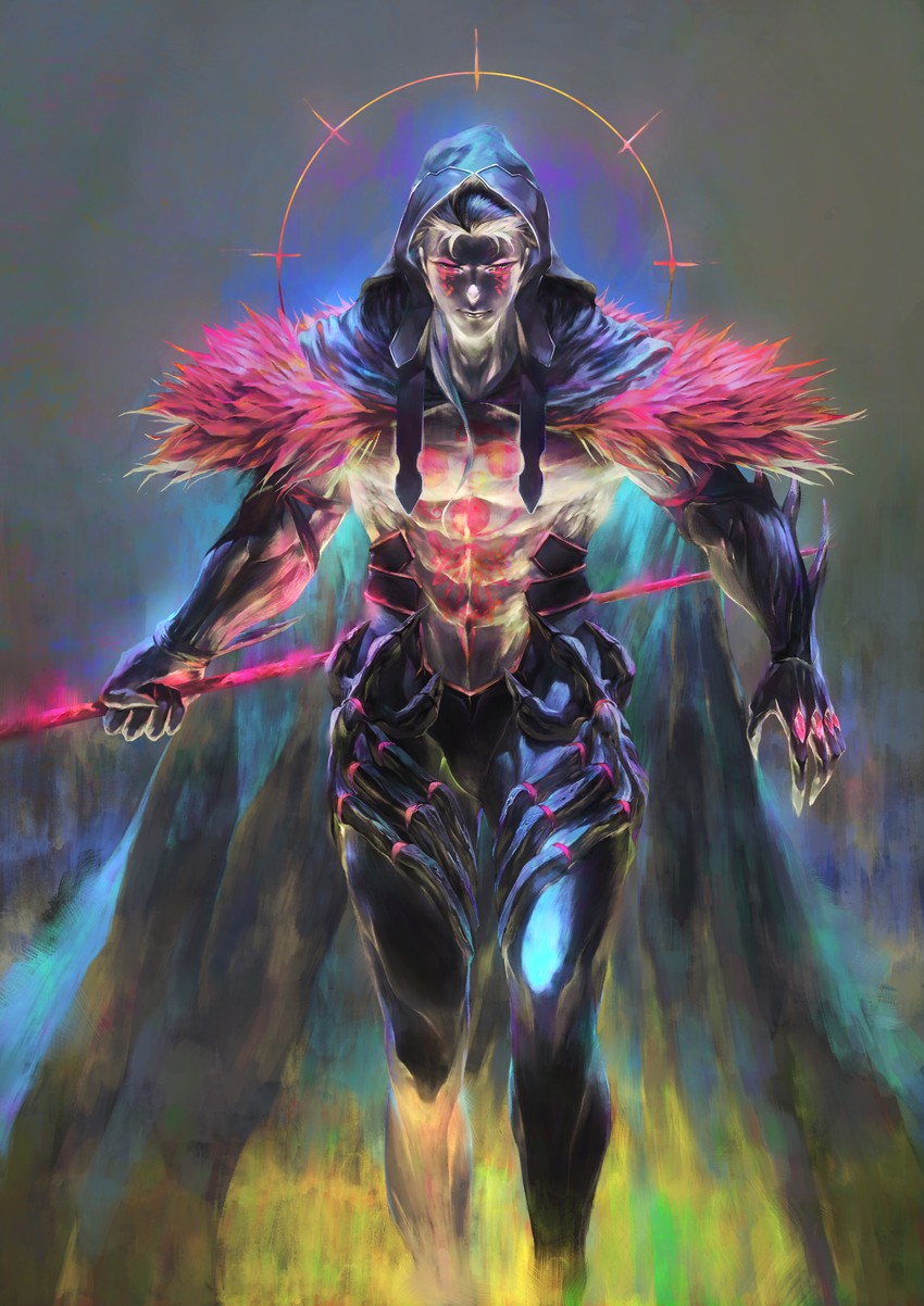 cu chulainn and cu chulainn alter (fate and 1 more) drawn by wesley_choi