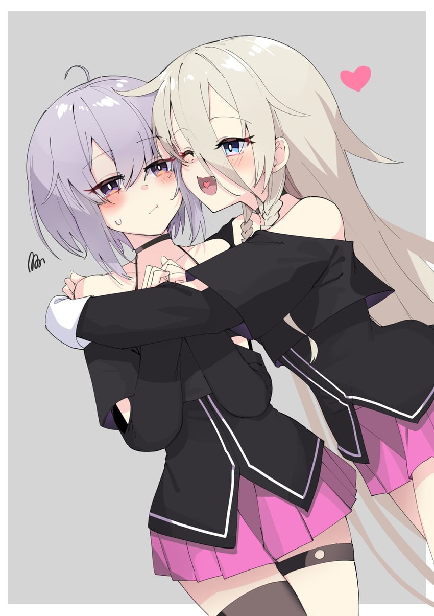 yuzuki yukari and ia (vocaloid and 2 more) drawn by zooanime