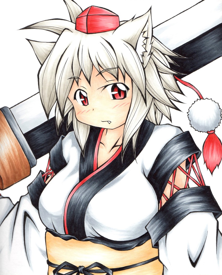 inubashiri momiji (touhou) drawn by inte_(whitewolftail)