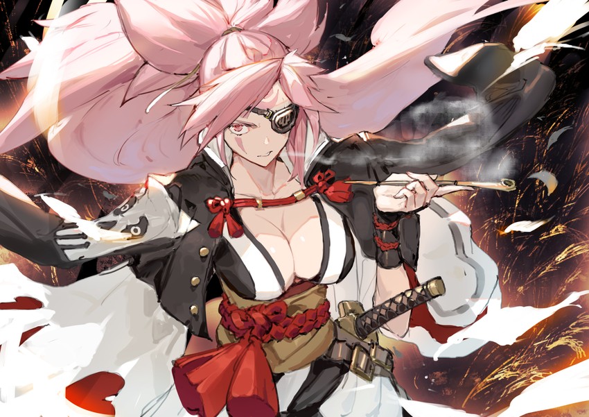 baiken (guilty gear and 1 more) drawn by kureta_(nikogori)