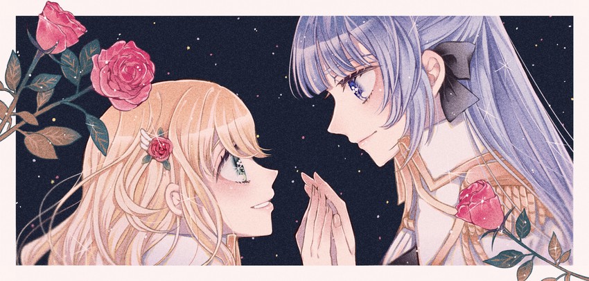 yumeoji shiori and yukishiro akira (shoujo kageki revue starlight and 1 more) drawn by haruhana_aya