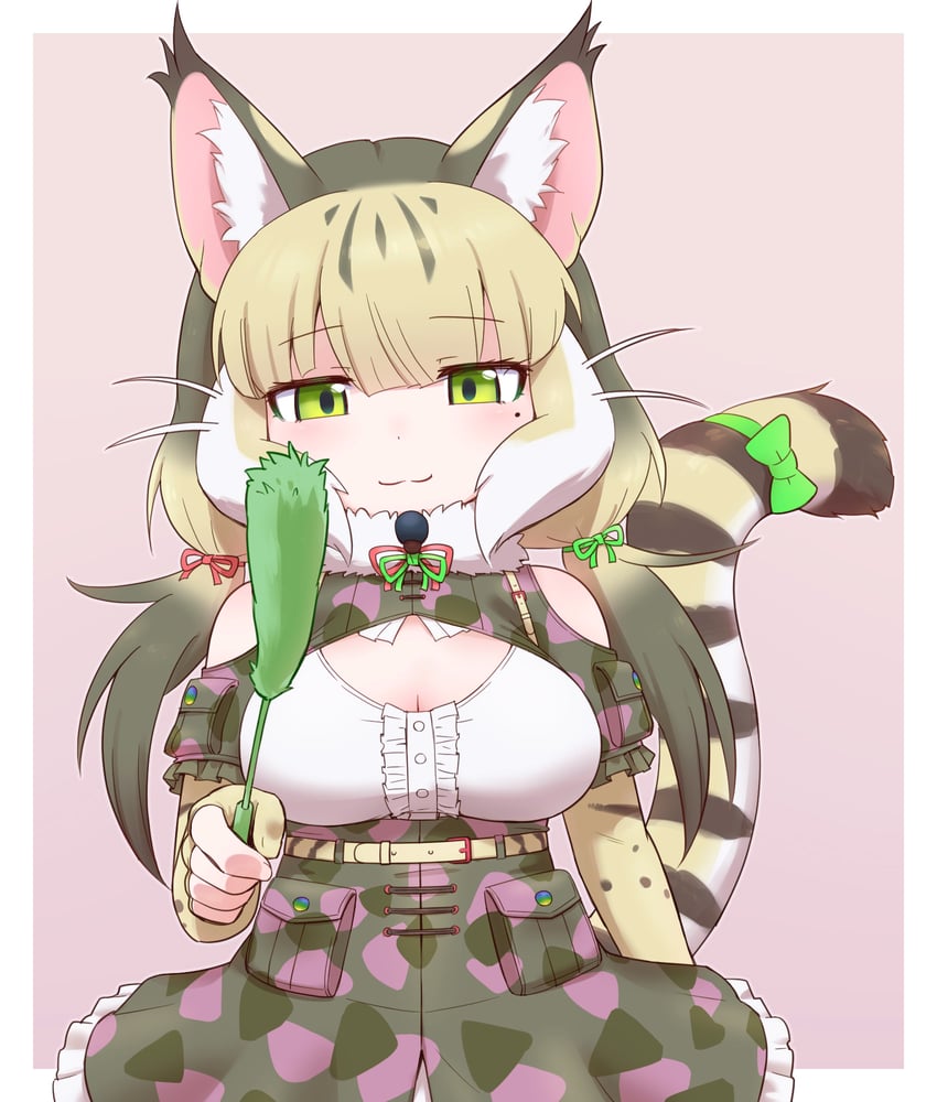 jungle cat (kemono friends and 1 more) drawn by 0x0082