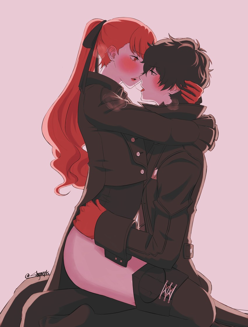 amamiya ren, yoshizawa kasumi, and violet (persona and 2 more) drawn by shynepls