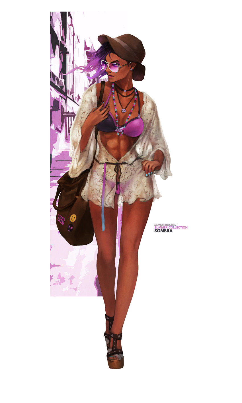 sombra (overwatch and 1 more) drawn by monori_rogue