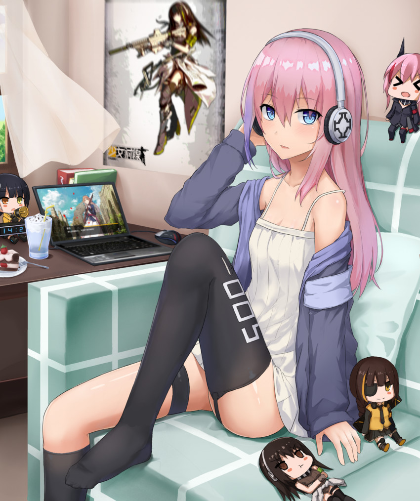 springfield, m16a1, m4a1, m4 sopmod ii, st ar-15, and 1 more (girls' frontline) drawn by seaweed2017