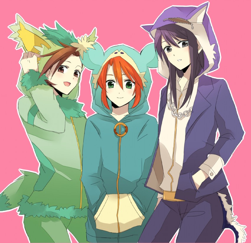 yuri lowell, luke fon fabre, and lloyd irving (tales of and 3 more) drawn by yuzuru_(xxelysionxx)