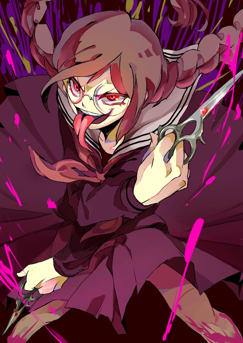 fukawa toko and genocider shou (danganronpa and 1 more) drawn by mkakimikan