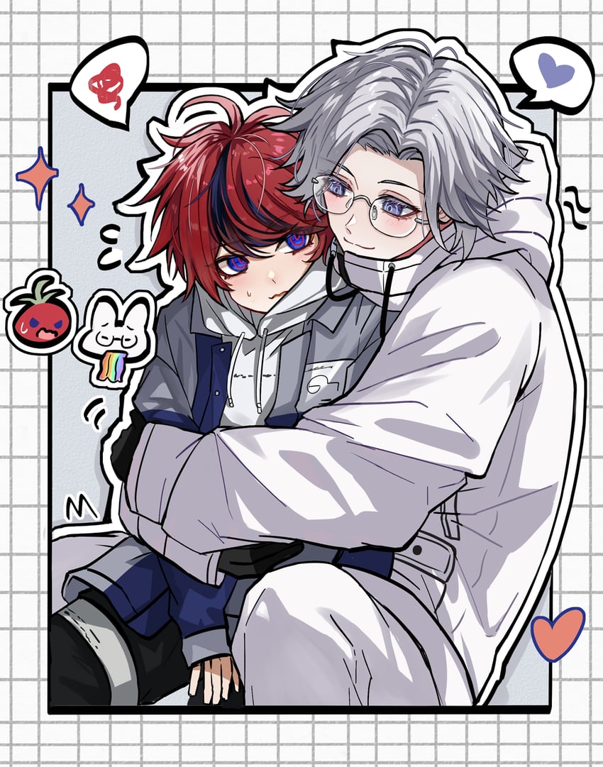 aotsuki eito and sumino takumi (the hundred line -last defense academy-) drawn by aaa_jin65980