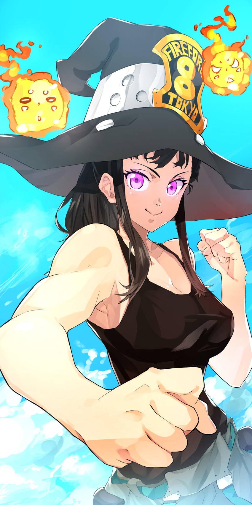 maki oze (en'en no shouboutai) drawn by ibaraki_shun