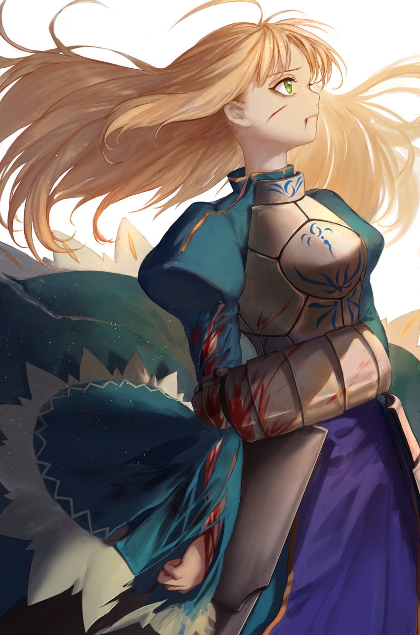 artoria pendragon and saber (fate and 1 more) drawn by hoojiro