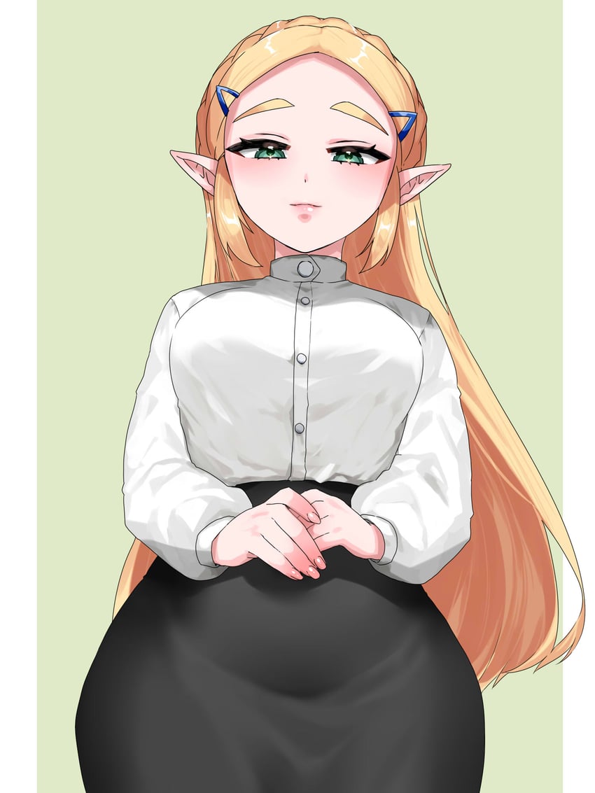 princess zelda (the legend of zelda and 1 more) drawn by wasabi_(legemd)