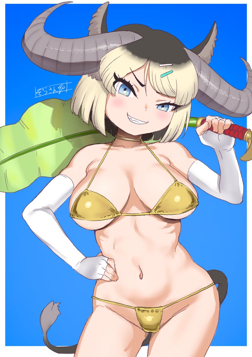 gyumaou (kemono friends and 1 more) drawn by masuyama_ryou