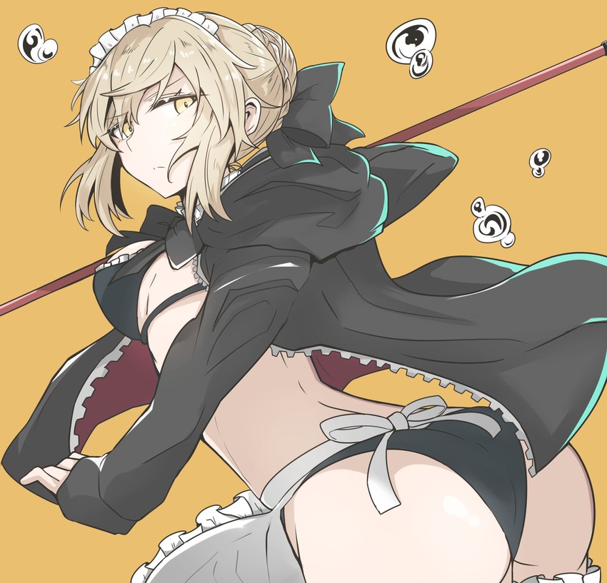 artoria pendragon and saber alter (fate and 1 more) drawn by gin_moku
