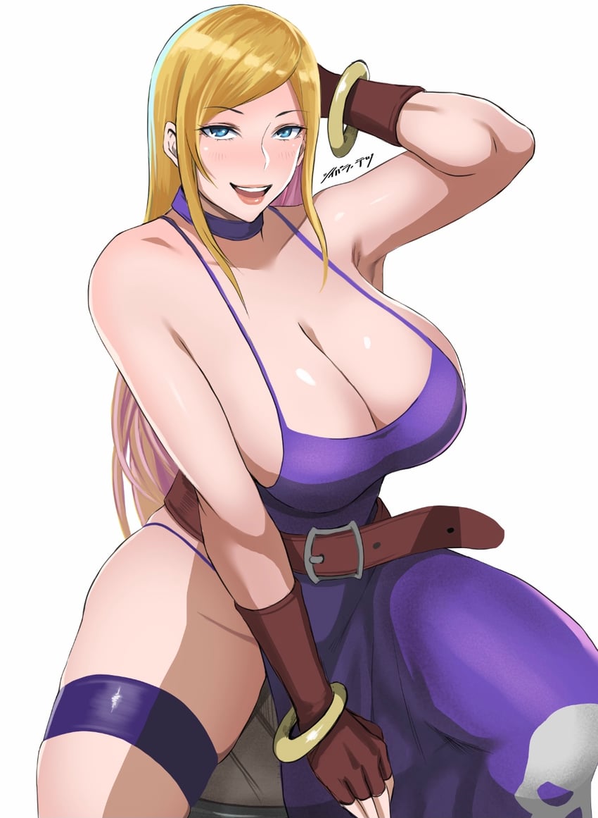 b. jenet (the king of fighters and 2 more) drawn by shibusun