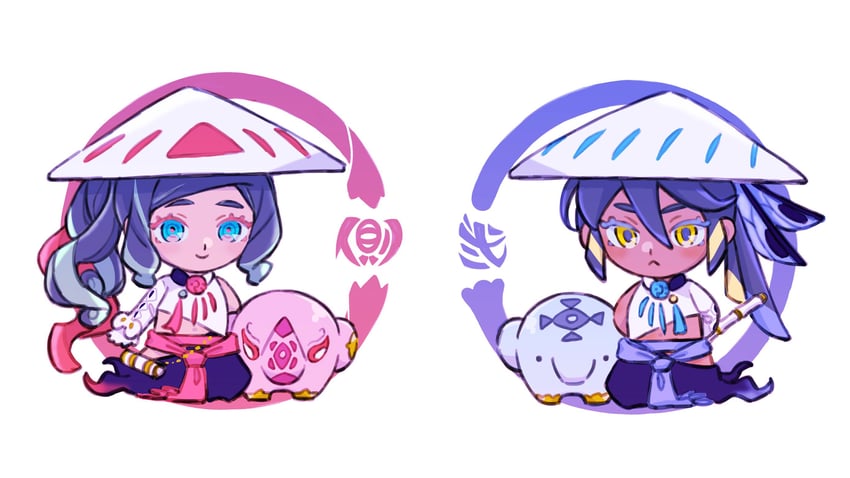 trung trac and trung nhi (fate and 1 more) drawn by uminosumi_dai