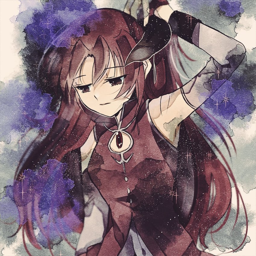 sakura kyoko (mahou shoujo madoka magica) drawn by hammett_pizza