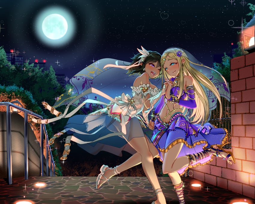 natalia and layla (idolmaster and 1 more) drawn by monobe_yuri