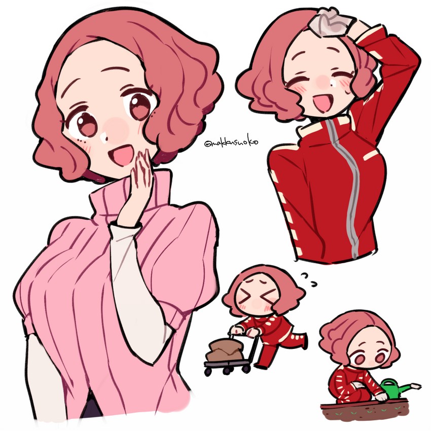 okumura haru (persona and 1 more) drawn by do_m_kaeru
