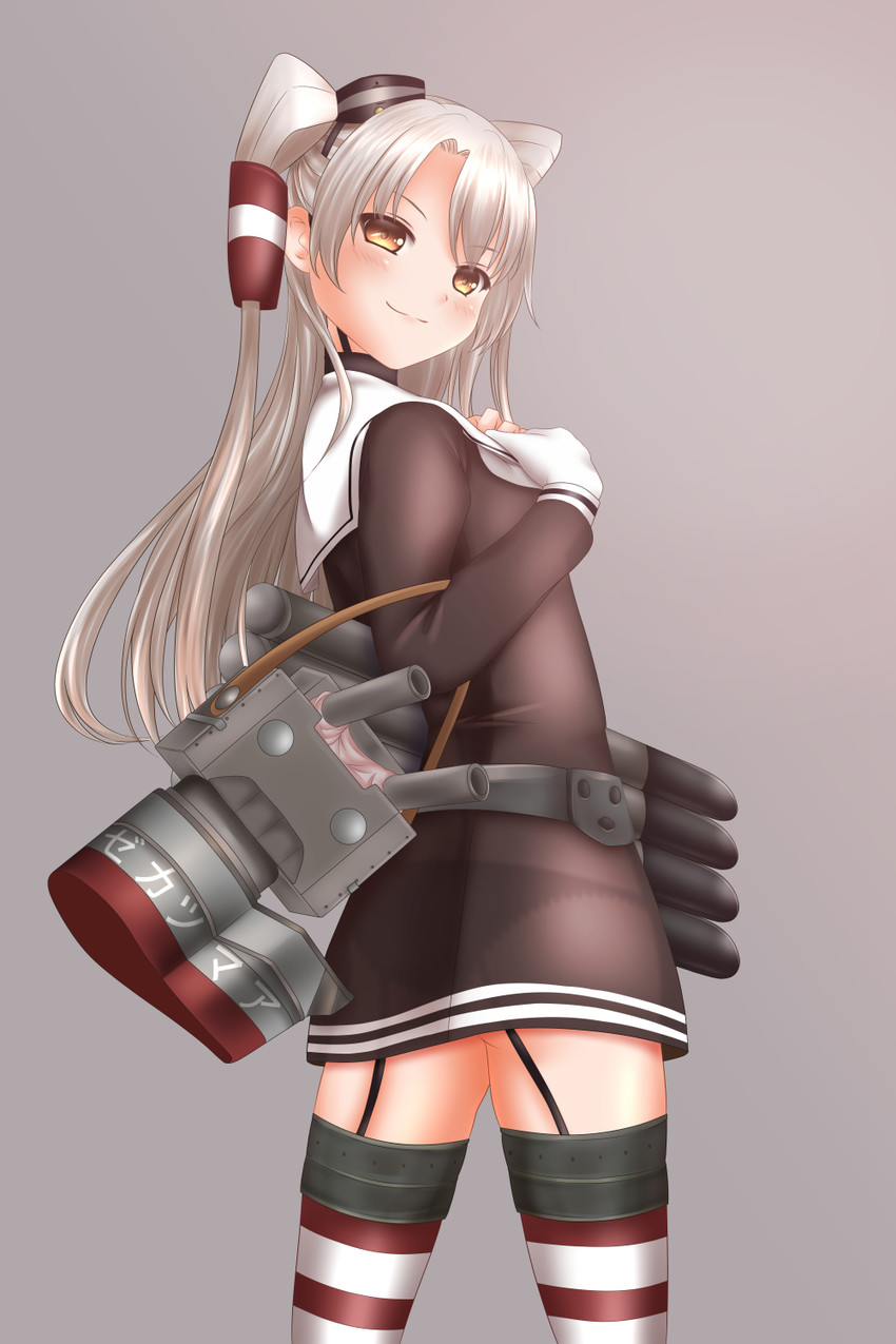 amatsukaze and rensouhou-kun (kantai collection) drawn by shounen_(hogehoge)