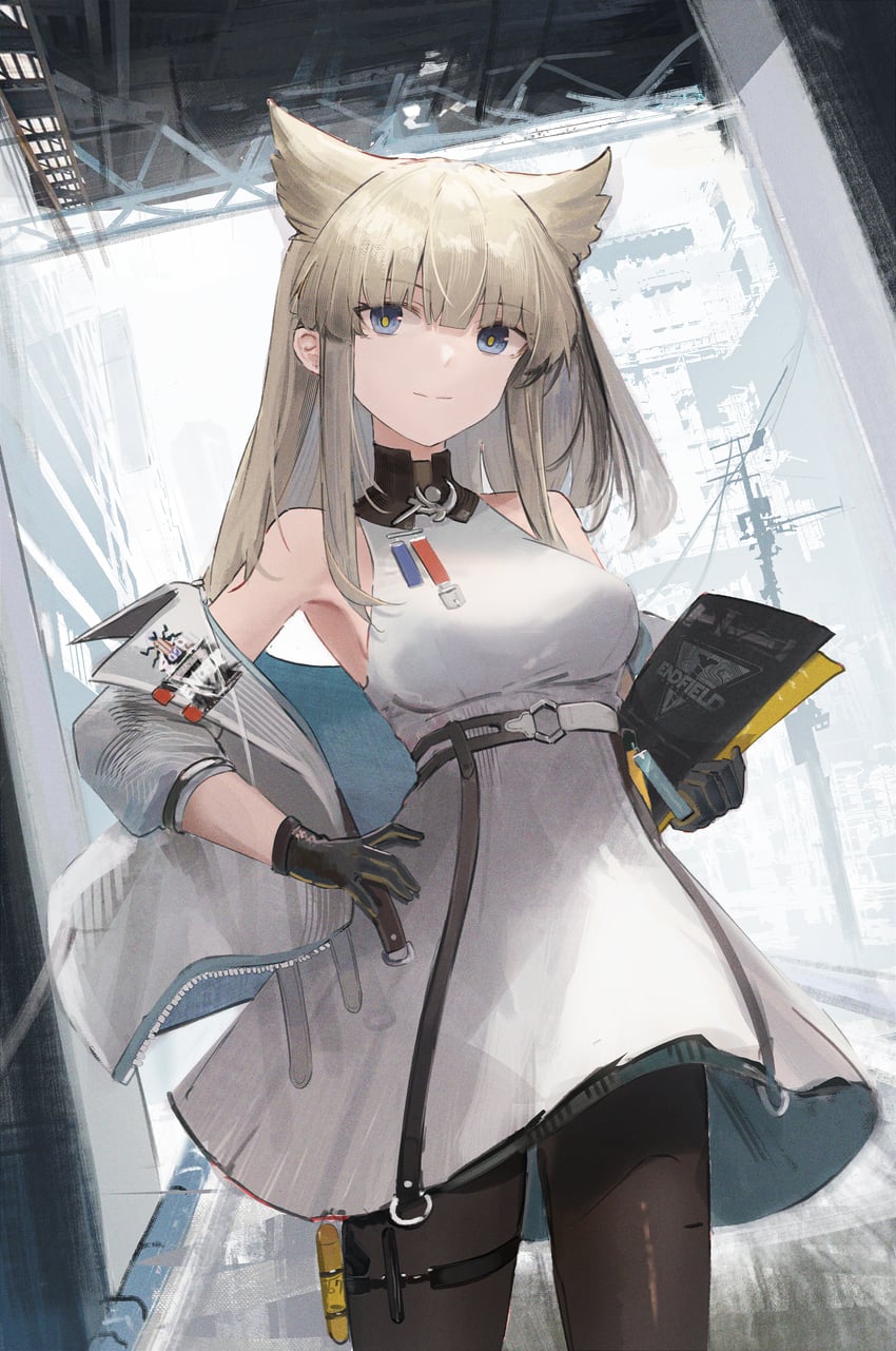 perlica (arknights and 1 more) drawn by ema_(kuguiema)