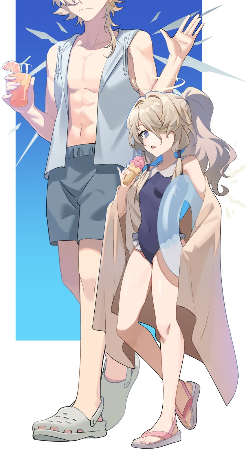 enforcer and cecelia (arknights) drawn by liang_chan_xing_make_tu