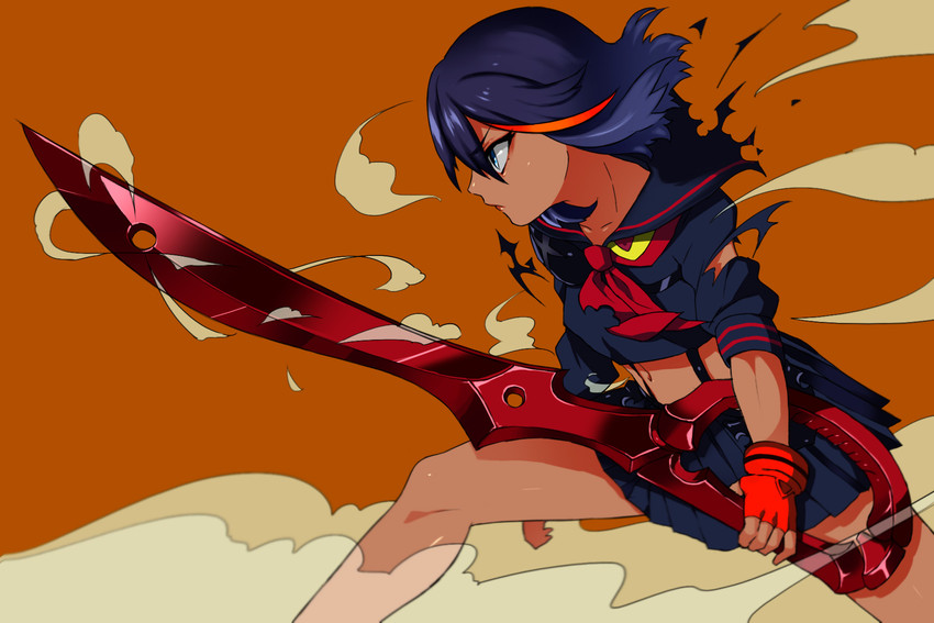 matoi ryuuko and senketsu (kill la kill) drawn by hag_(hag_015)