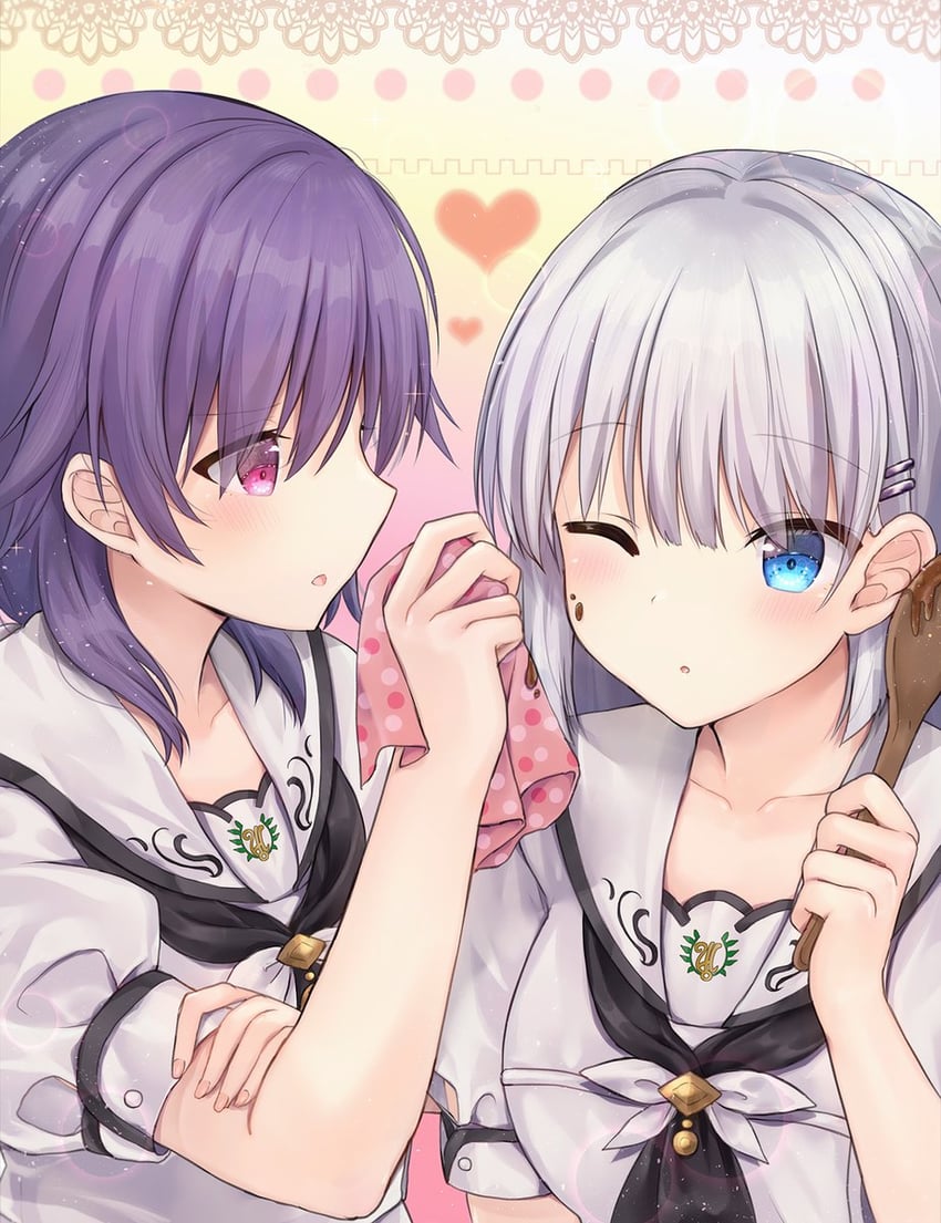naruse shiroha and mizuori shizuku (summer pockets) drawn by maruma_(maruma_gic)