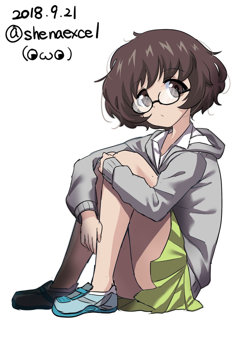 akiyama yukari (girls und panzer) drawn by shiina_excel