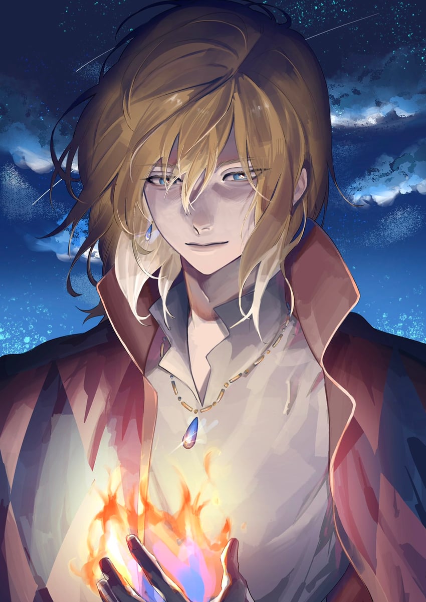 howl pendragon (howl no ugoku shiro) drawn by sriokorr