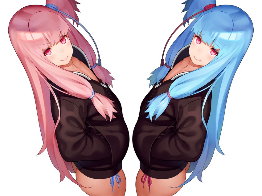 kotonoha akane and kotonoha aoi (voiceroid) drawn by go_robots