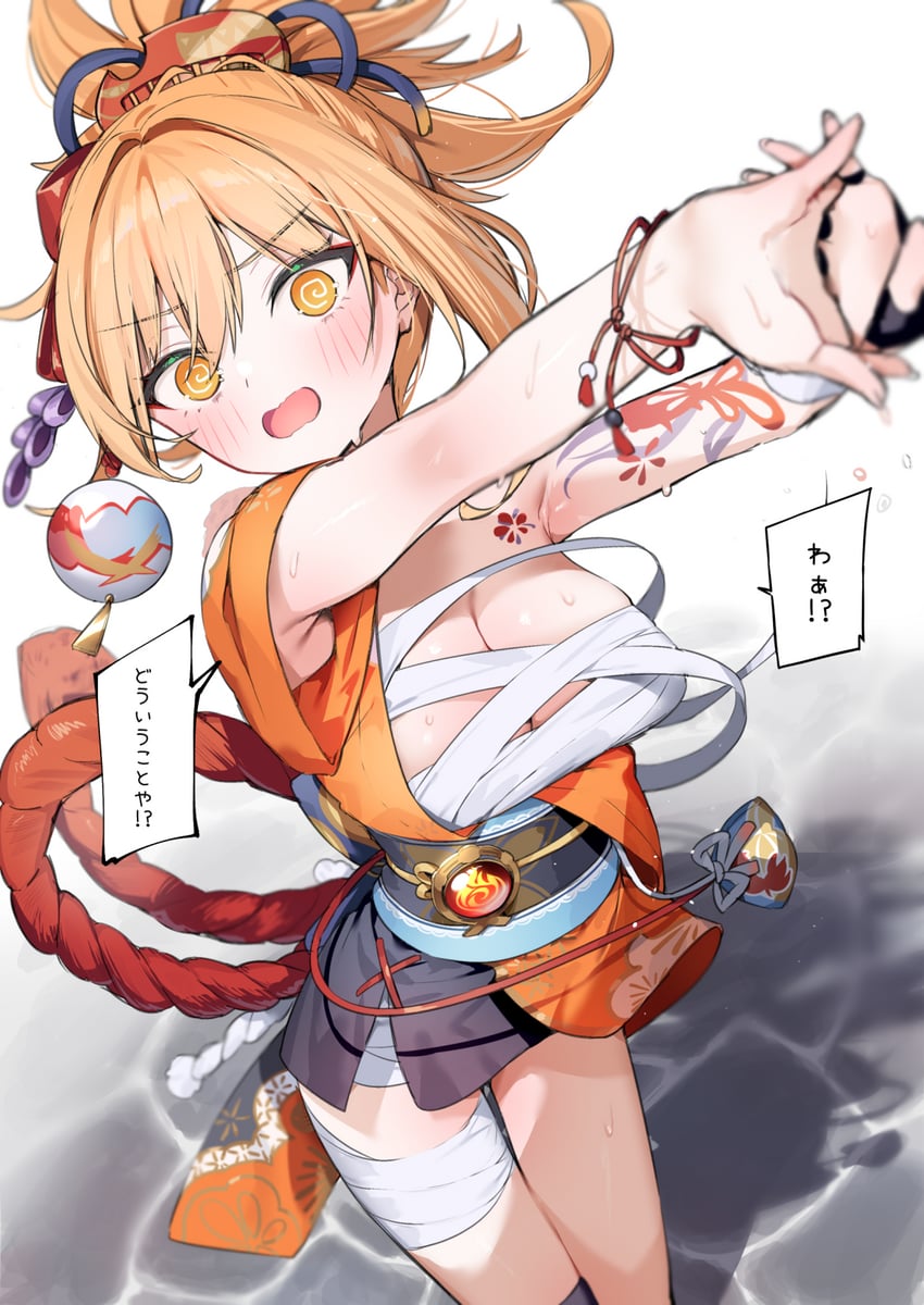 yoimiya (genshin impact) drawn by itohana