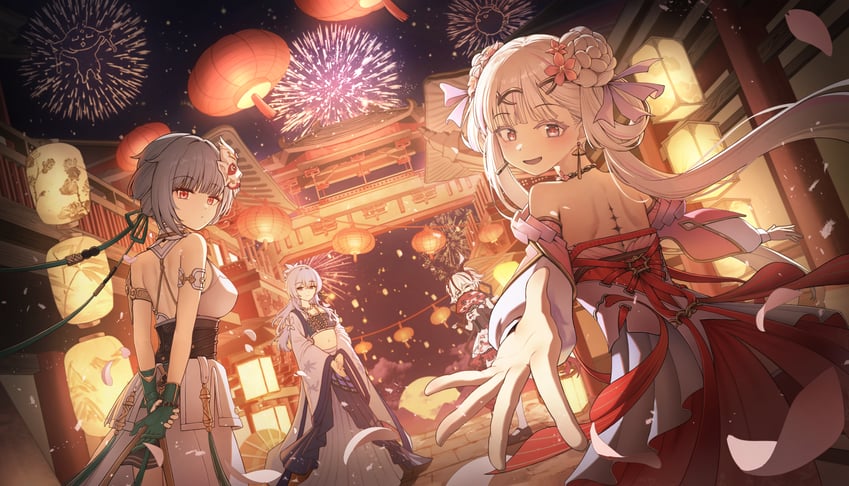 camellya, shorekeeper, jinhsi, and sanhua (wuthering waves) drawn by pla0658