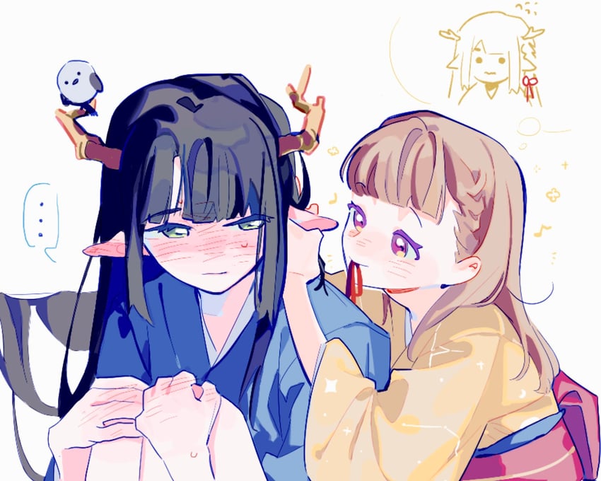 momose ginko and kachimachi kosuzu (love live! and 1 more) drawn by pipi_(m1x_mix)