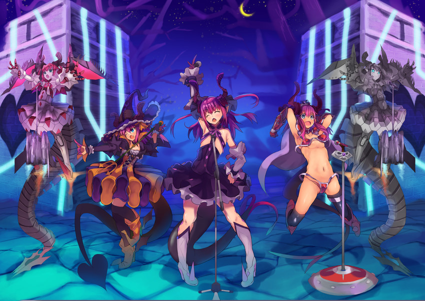 elizabeth bathory, mecha eli-chan, and mecha eli-chan mk.ii (fate and 1 more) drawn by kamakura_(clupeoidei)