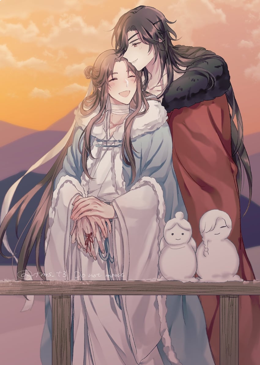 xie lian and hua cheng (tianguan cifu) drawn by ponzu_(tms_t3)